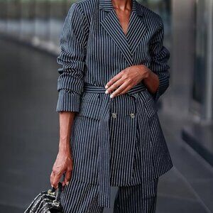 Signed Blake x The Drop Pinstripe Pantsuit